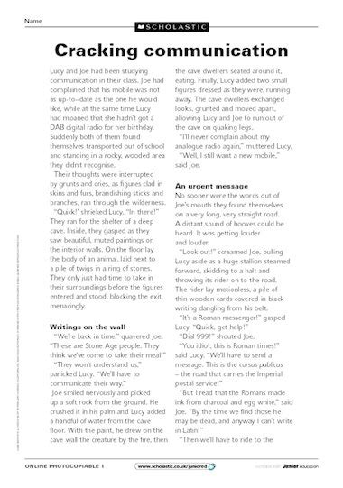 short story about communication|communication story examples.